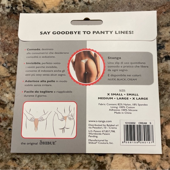 SHIBUE Strapless Panty Size Small Cream. New. - Picture 2 of 2